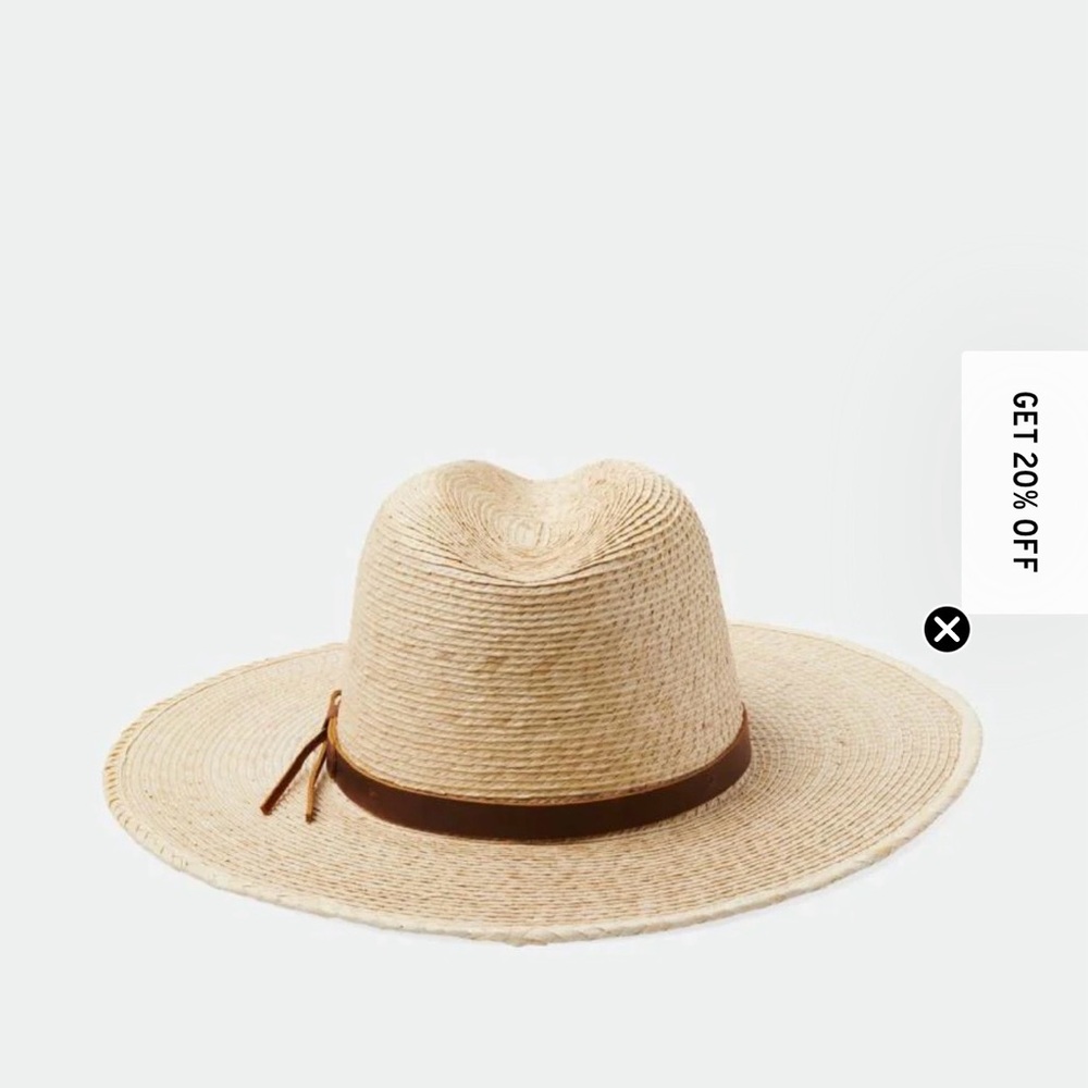 Brixton Field Proper Straw Hat (Size Large) - Picture 3 of 4